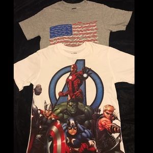 6 T-shirt’s for boys size L (10-12)